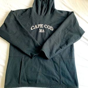 EUC black Cape Cod, MA hoody size L.